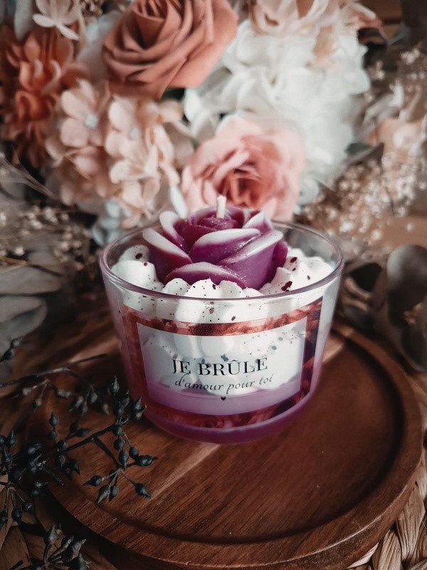 bougie rose personnalisé bougie rose personnalisé
