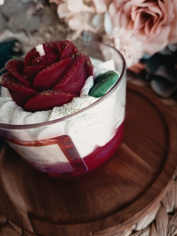 bougie rose ancienne