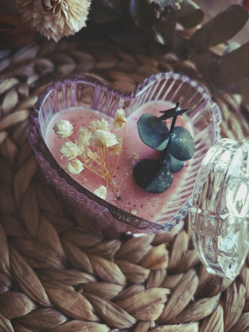 bougie bonbonière fleurs secher