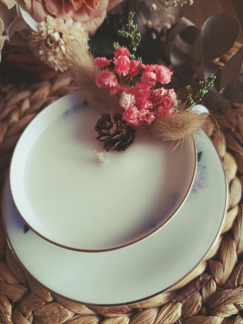 bougie fleur sécher