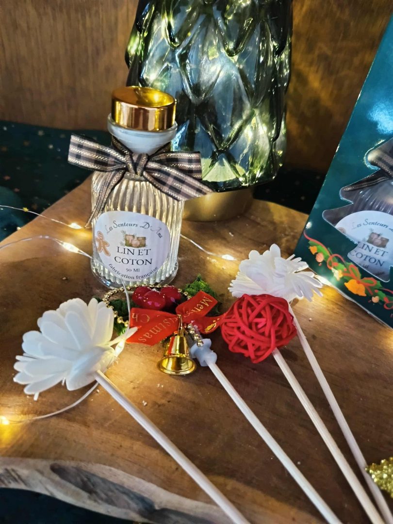 diffuseur de parfum noël – senteur lin & coton