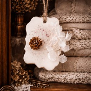 brûle parfum coeur blanc