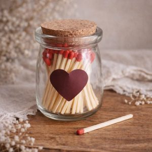 brûle parfum coeur blanc