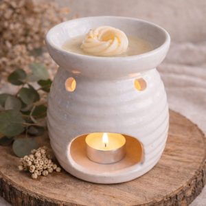 brûle parfum coeur blanc