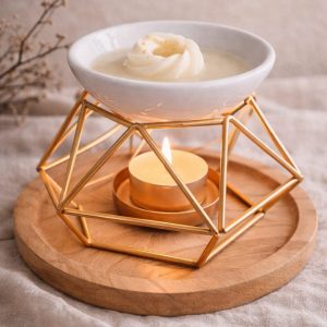 brûle parfum coeur blanc