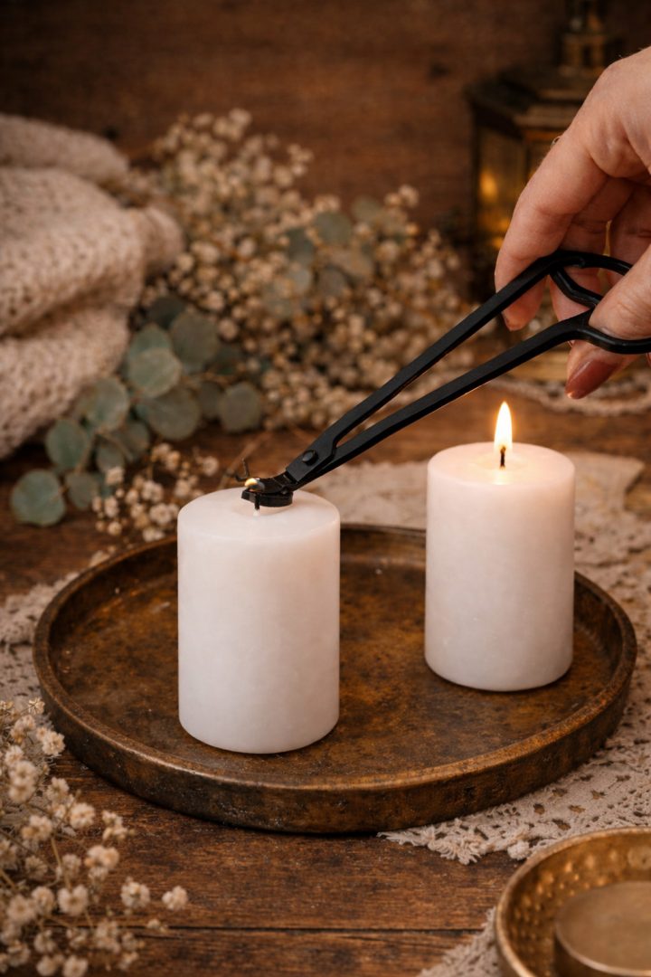 brûle parfum coeur blanc