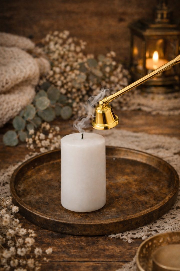 brûle parfum coeur blanc