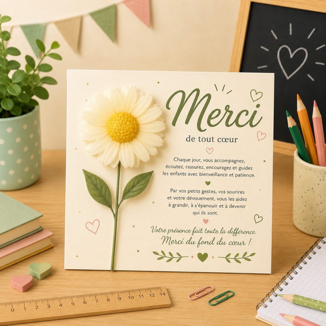 Carte avec Fondant Marguerite – Image 4