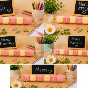 Fondant lettre "Merci"