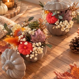 composition florale d'automne