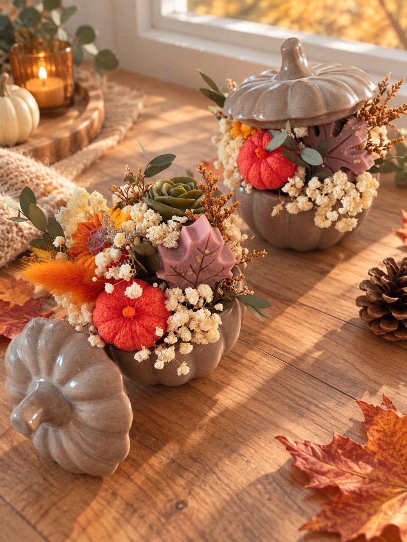 composition florale d'automne